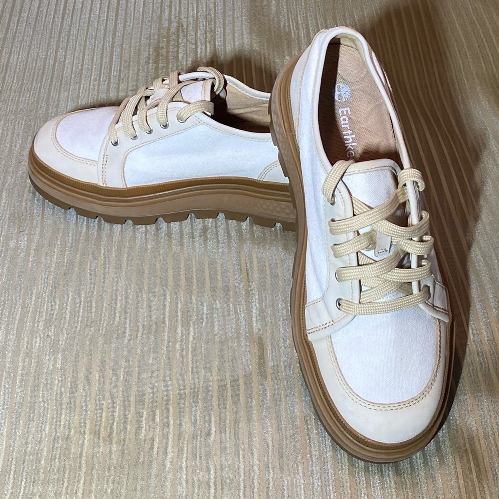 TIMBERLAND ReBOTL Women's textile rubber Sneakers, tan, 8.5